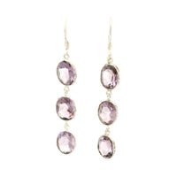 10.35 Ct Amethyst 925 Sterling Silver Earrings