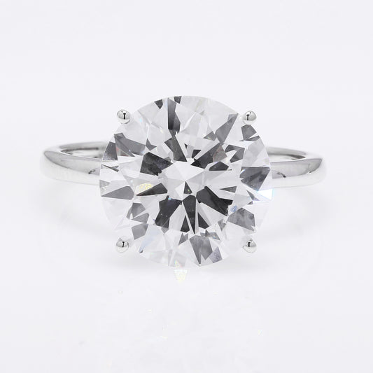 5.91 Ct Round Brilliant Lab Grown Diamond 14K Gold Ring