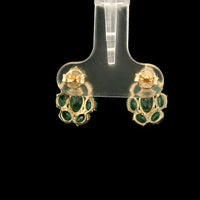 2.99 Ct Oval Emerald 14K Gold Earrings