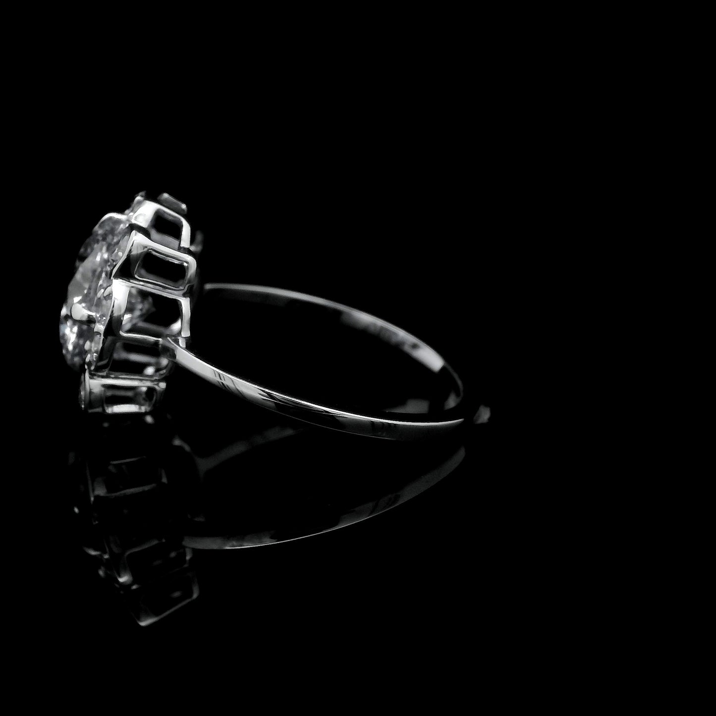 2.62 Carats Lab Grown Diamond 14K Gold Ring