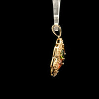 2.42 Ct Round Tourmaline 14K Gold Pendant