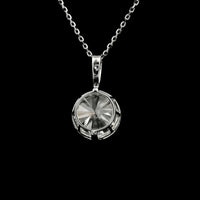 3.06 Carats Lab Grown Diamond 14K Gold Pendant