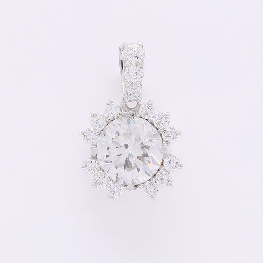 2.13 Carats Lab Grown Diamond 14K Gold Pendant