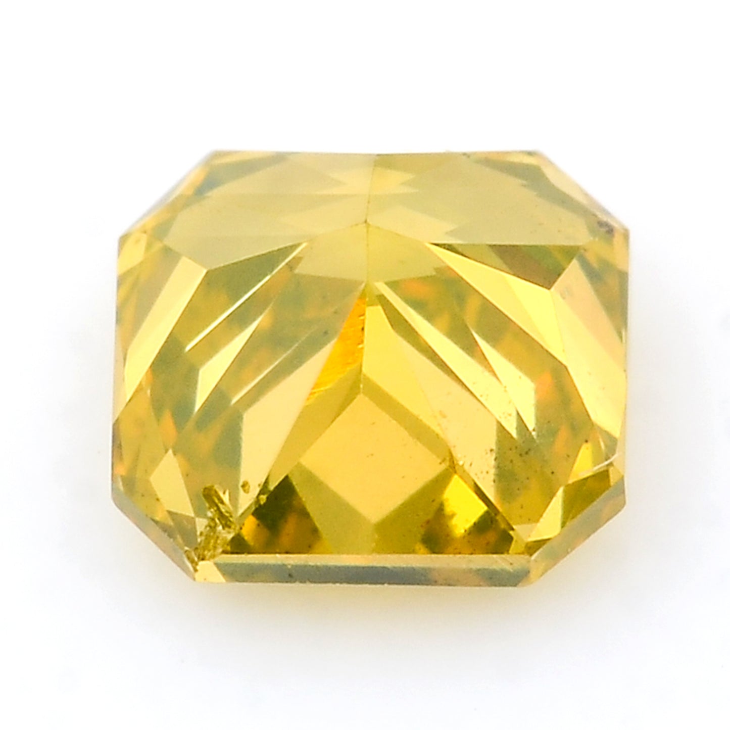 0.37 Yellow Diamond Octagon Loose Diamond