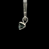 1.60 Carats Blue Lab Grown Diamond 14K Gold Pendant