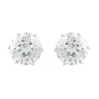 3.04 Carats Lab Grown Diamond 14K Gold Earrings