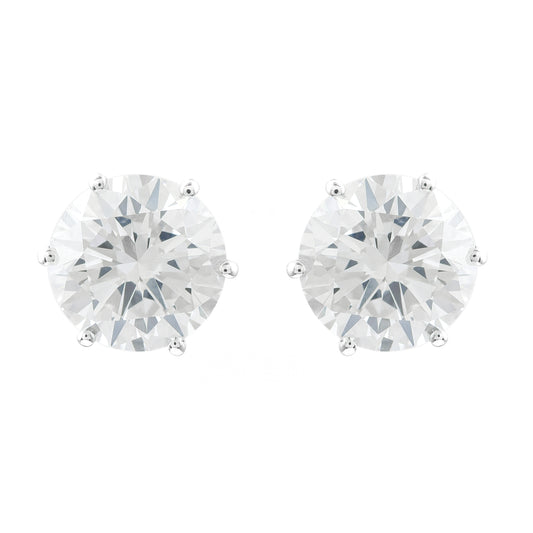3.04 Carats Lab Grown Diamond 14K Gold Earrings