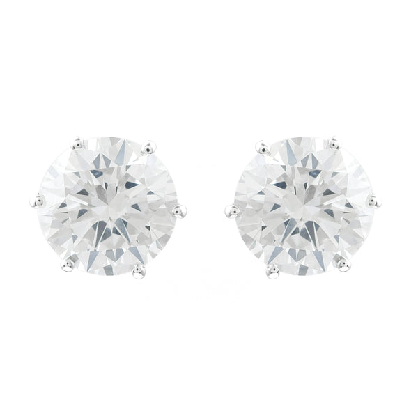 3.04 Carats Lab Grown Diamond 14K Gold Earrings