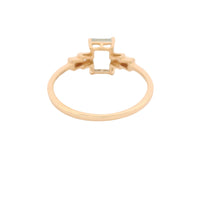 1.19 Ct Octagon Aquamarine 14K Gold Ring