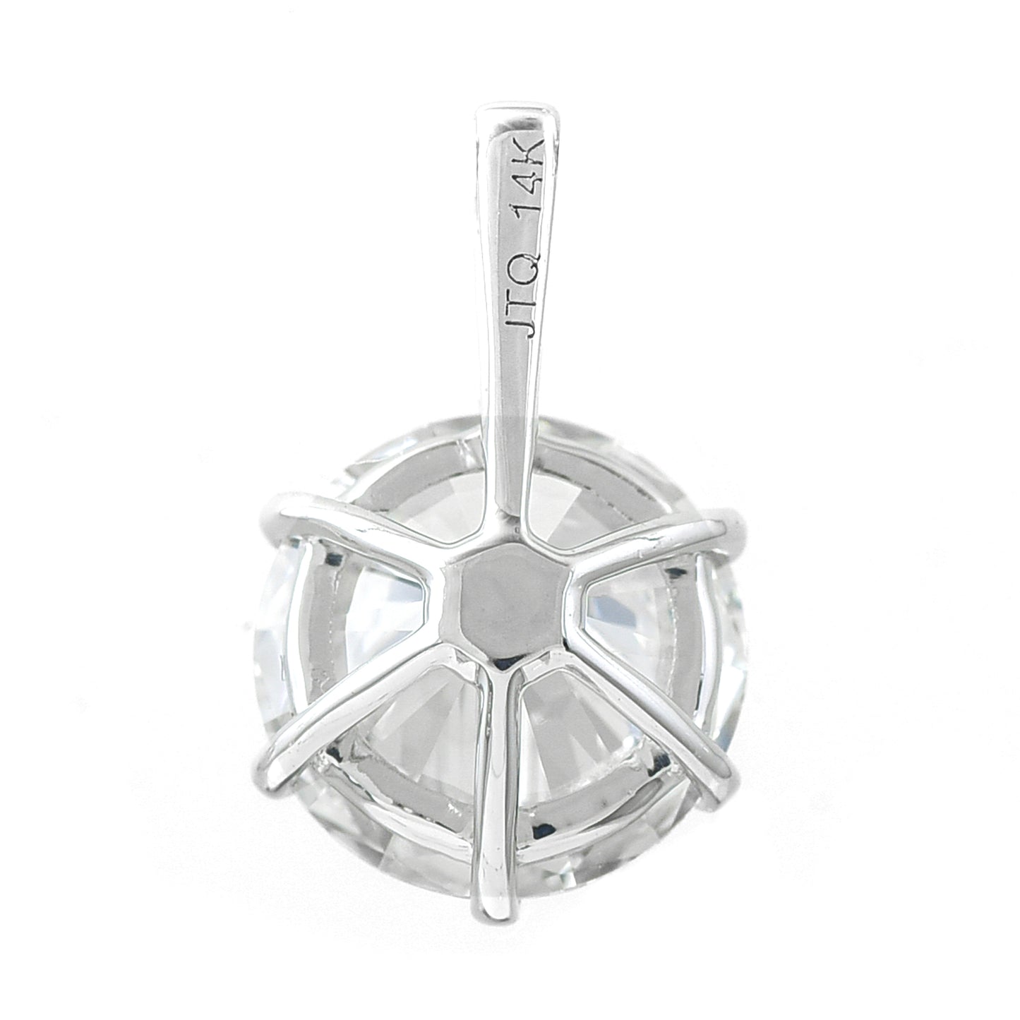 2.20 Carats Lab Grown Diamond 14K Gold Pendant