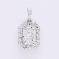 2.56 Carats Lab Grown Diamond 950 Platinum Pendant