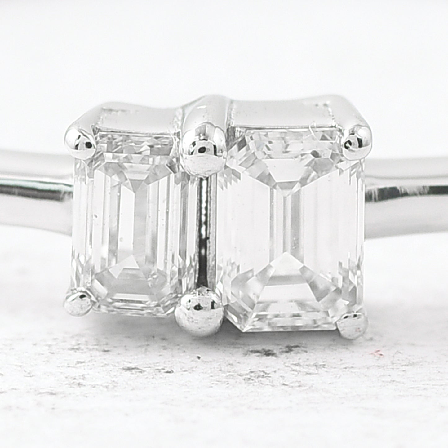 0.19 Ct Octagon Diamond 950 Platinum Ring