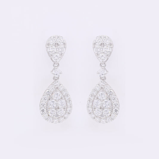 2.23 Carats Lab Grown Diamond 14K Gold Earrings