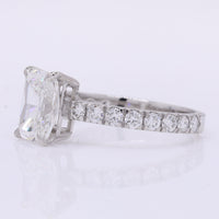 2.48 Carats Lab Grown Diamond 950 Platinum Ring