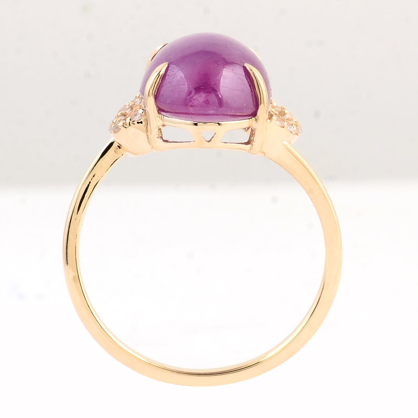 7.59 Ct Oval Ruby 14K Gold Ring