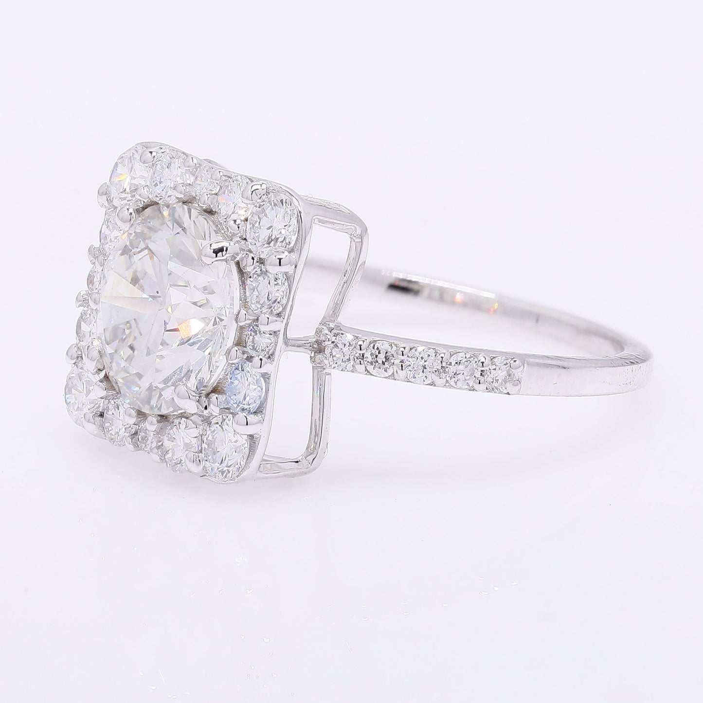 2.72 Carats Lab Grown Diamond 14K Gold Ring