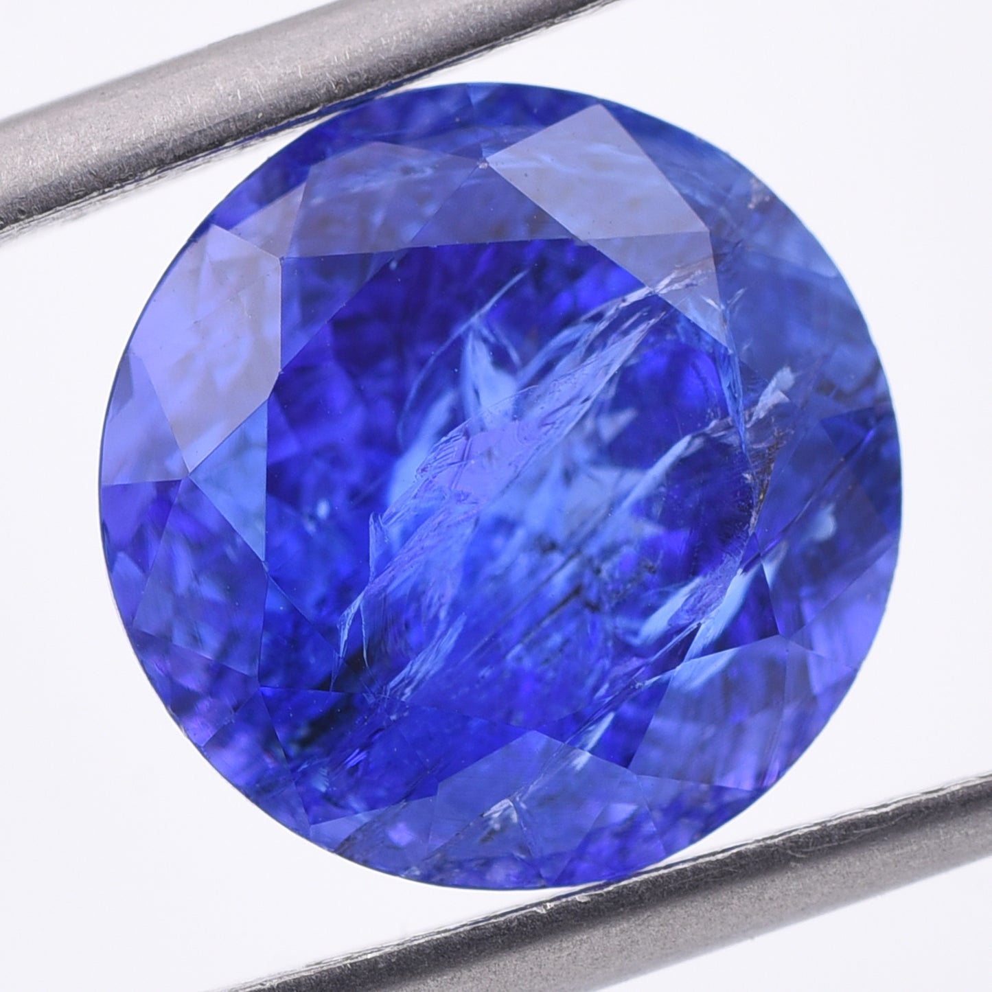6.34 Natural Zoisite Tanzanite Round Mixed Cut Gemstone