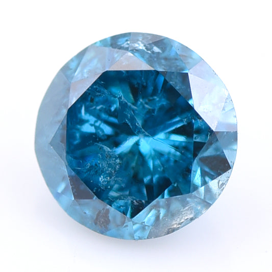 0.26 Blue Diamond Round Loose Diamond