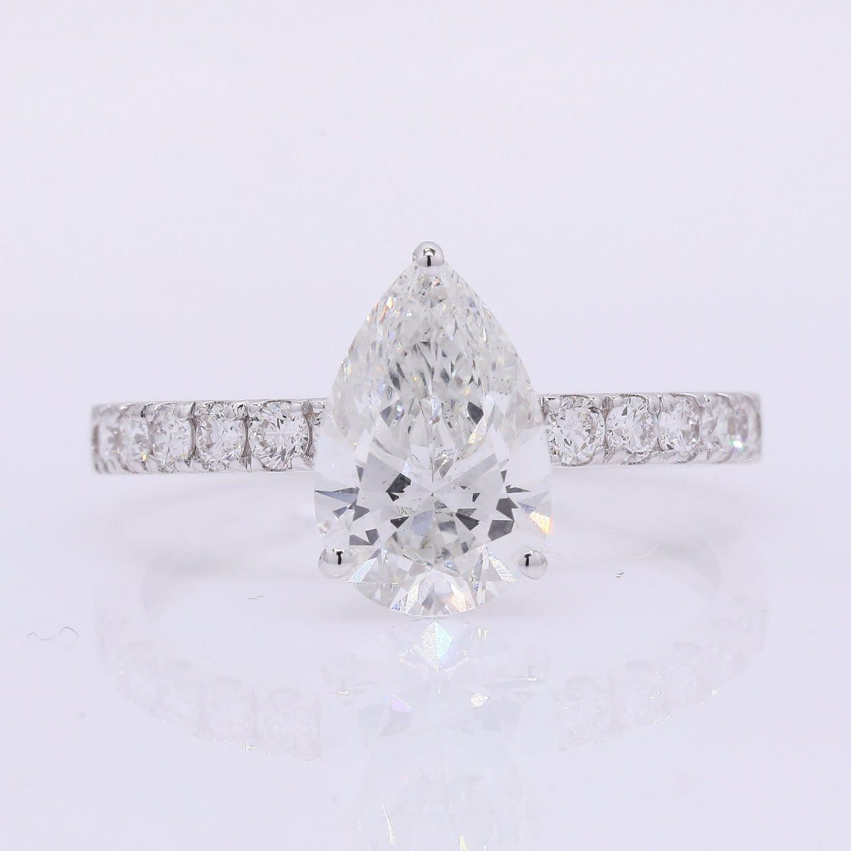 2.18 Carats Lab Grown Diamond 14K Gold Ring