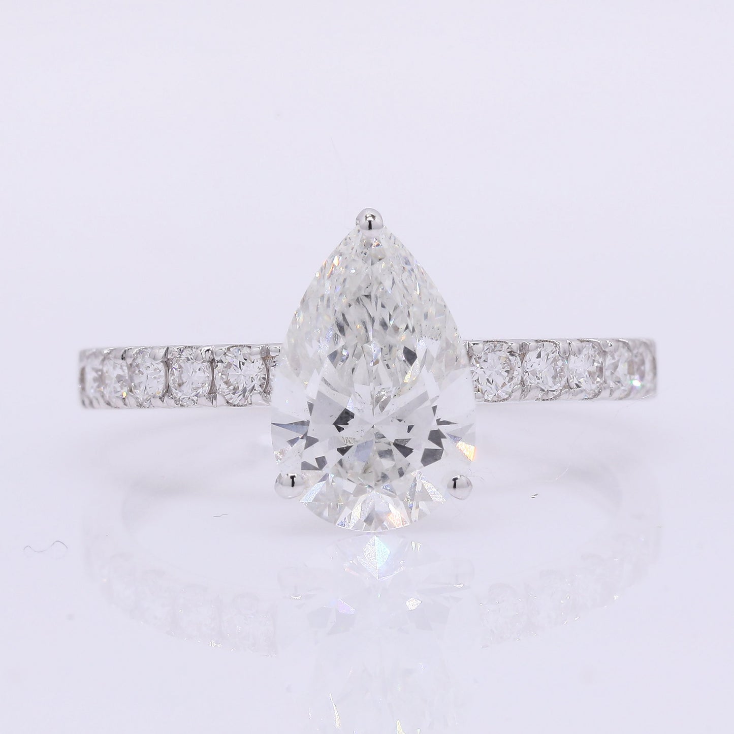 2.18 Carats Lab Grown Diamond 14K Gold Ring