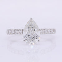 2.18 Carats Lab Grown Diamond 14K Gold Ring