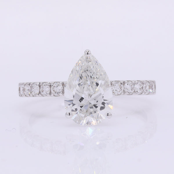 2.18 Carats Lab Grown Diamond 14K Gold Ring