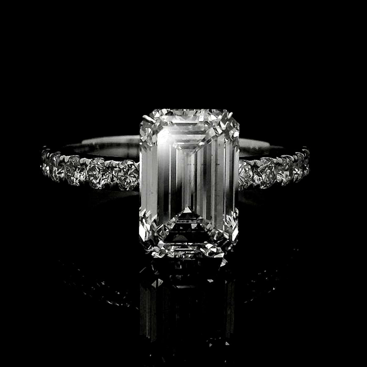 3.54 Carats Lab Grown Diamond 14K Gold Ring