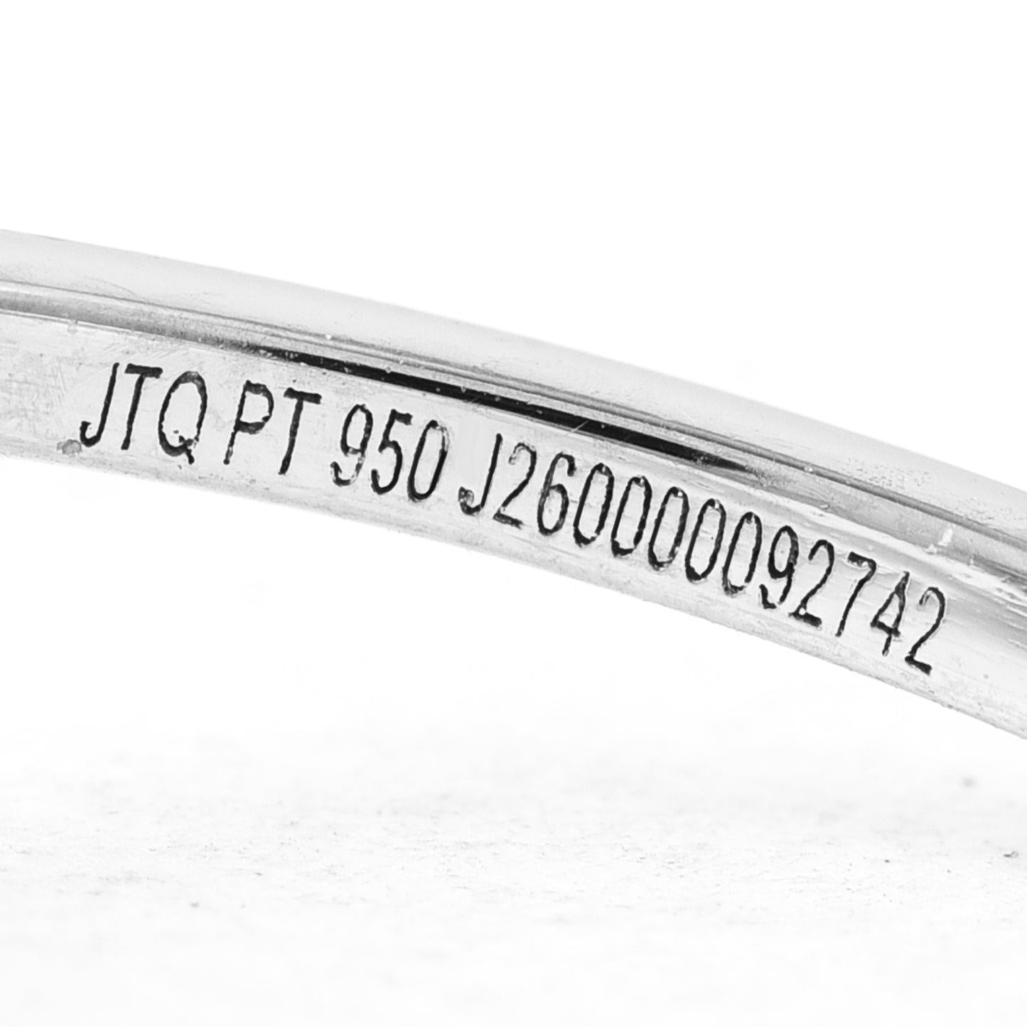 1.90 Ct Oval Sapphire 950 Platinum Ring