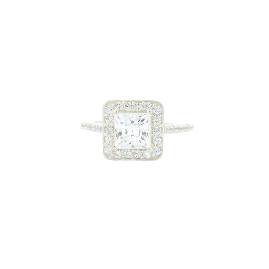 4.04 Ct Cubic Zirconia 925 Sterling Silver Ring
