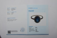 2.64 Ct Oval Mixed Cut Natural Sapphire 14K Gold Ring