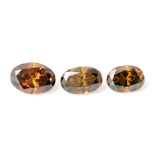 1.04 Carat Red Diamond Oval Loose Gemstone