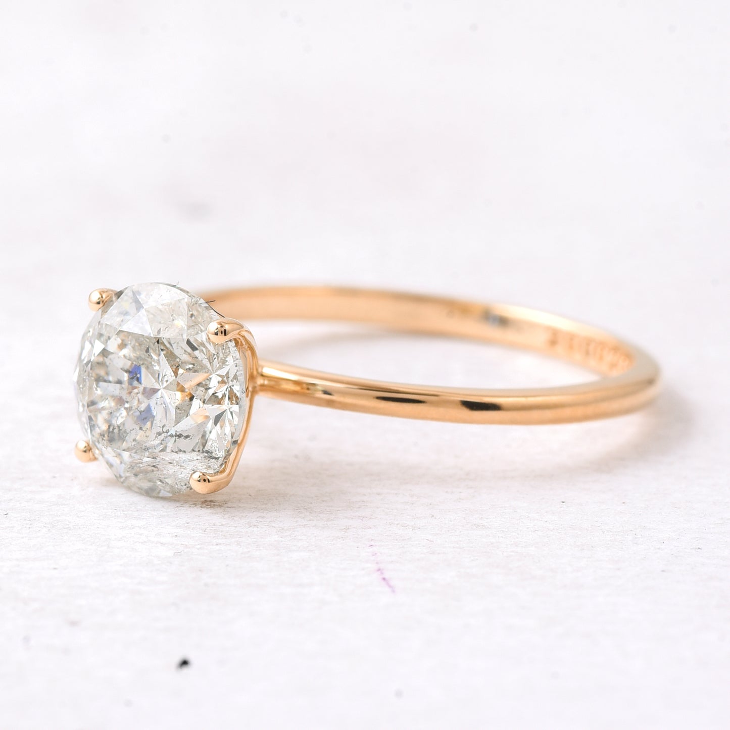2.00 Ct Round Diamond 14K Gold Ring