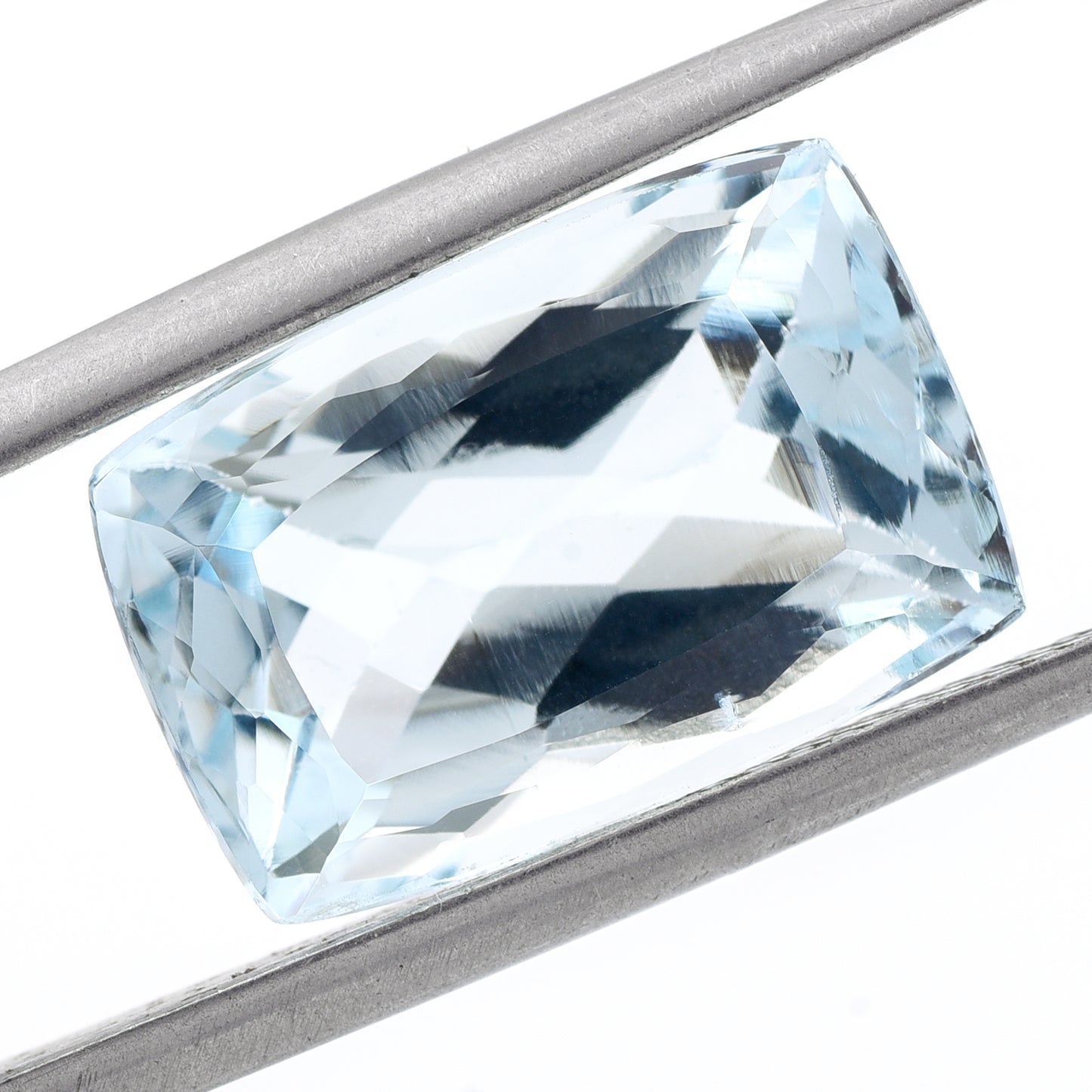 8.24 Natural Beryl Aquamarine Rectangular Cushion Mixed Cut Gemstone