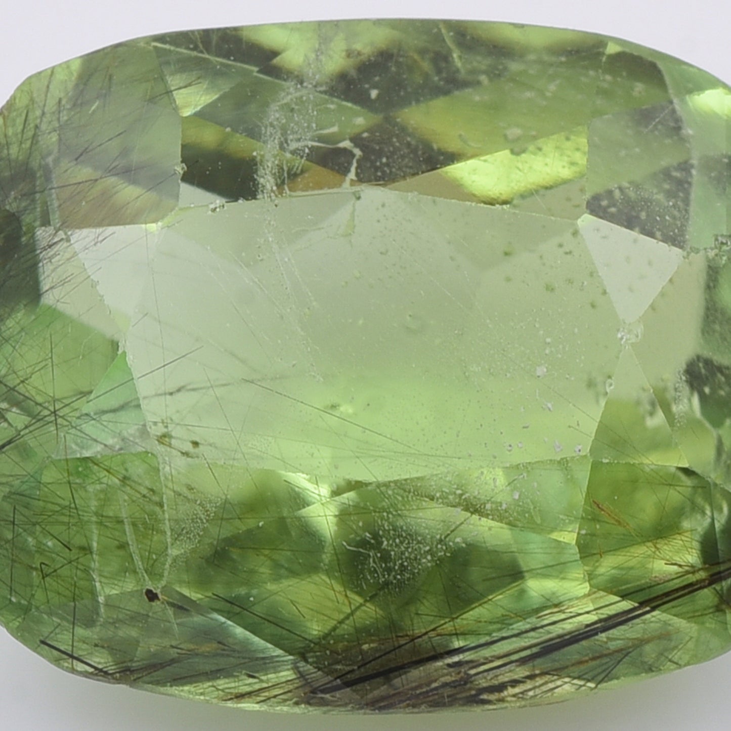 9.26 Natural Peridot Rectangular Cushion Mixed Cut Gemstone