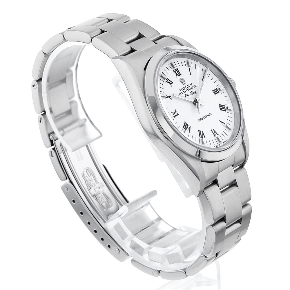 Rolex Air-King 14000 White Center Roman W Serial Pre-Owned Men's