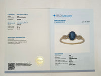 1.19 Ct Oval Natural Sapphire 14K Gold Ring
