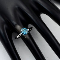 1.23 Carats Blue Lab Grown Diamond 14K Gold Ring
