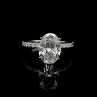 3.05 Carats Lab Grown Diamond 14K Gold Ring