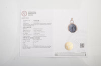 12.35 Ct Natural Codundum Sapphire 14K Gold Pendant