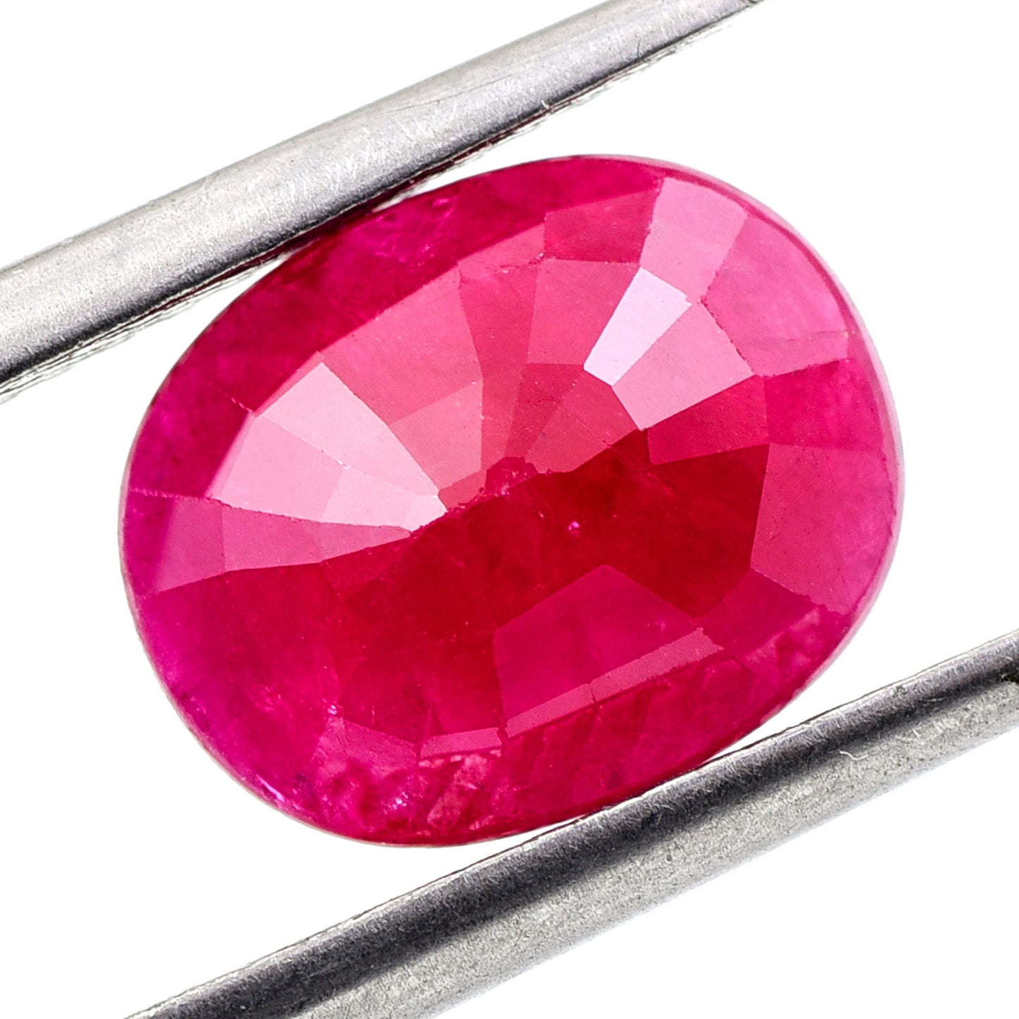 2.83 Natural Corundum Ruby Oval Mixed Cut Gemstone