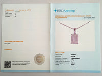 4.07 Carats Lab Grown Diamond 14K Gold Pendant