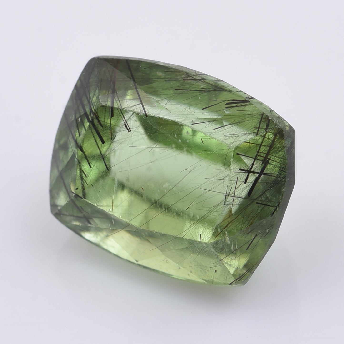 6.35 Natural Peridot Rectangular Cushion Mixed Cut Gemstone