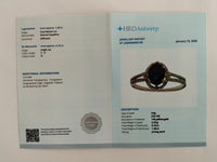 1.44 Ct Oval Mixed Cut Natural Sapphire 14K Gold Ring