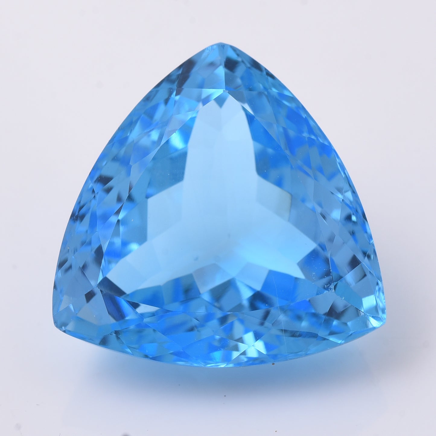 36.33 Natural Topaz Blue Topaz Triangular Mixed Cut Gemstone
