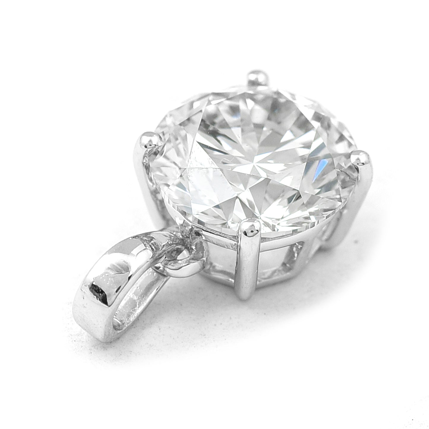 2.08 Carats Lab Grown Diamond 14K Gold Pendant