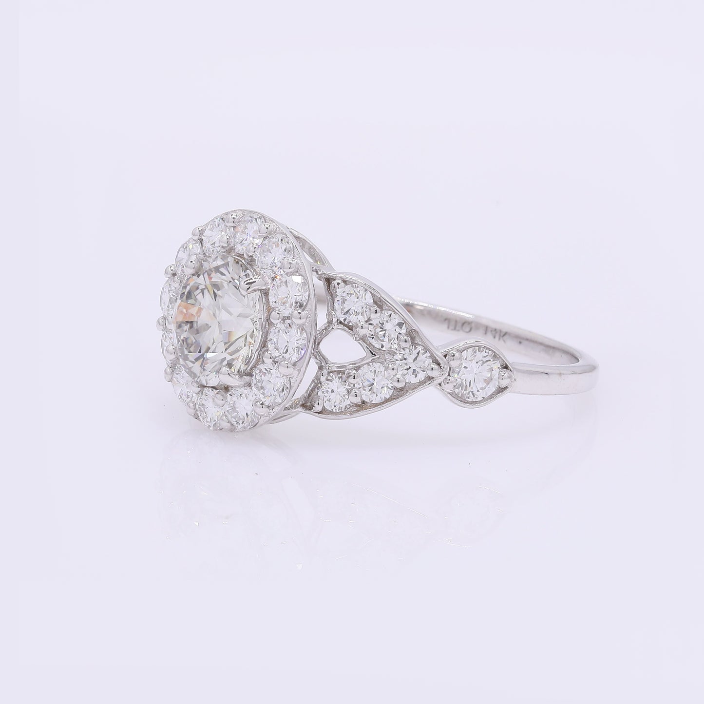 1.96 Carats Lab Grown Diamond 14K Gold Ring