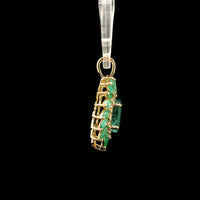 2.27 Ct Oval Emerald 14K Gold Pendant