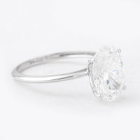 3.05 Carats Lab Grown Diamond 14K Gold Ring