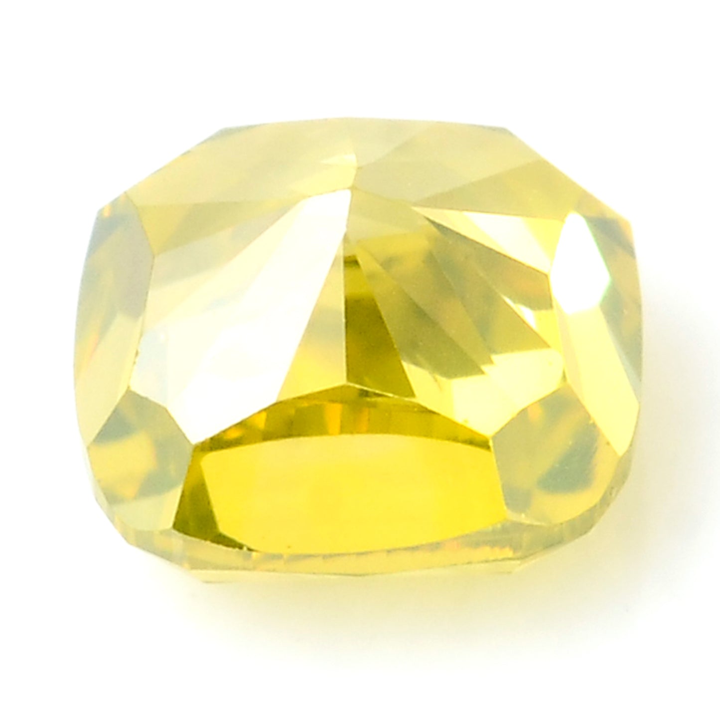 0.31 Carat Yellow Diamond Cushion Loose Gemstone