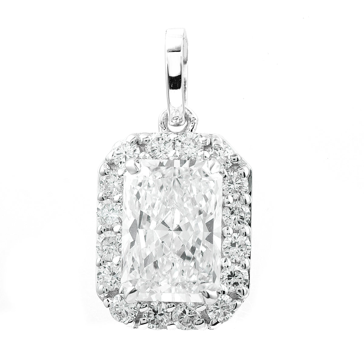 2.37 Carats Lab Grown Diamond 14K Gold Pendant